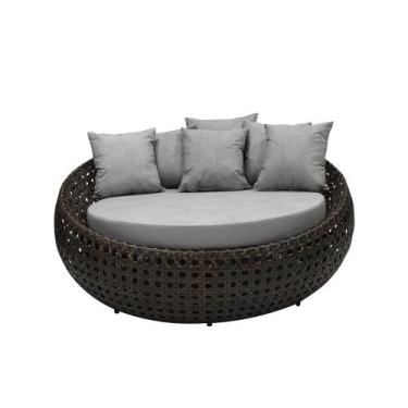 Imagem de Sofá Chaise Essencial Bola 1,50m Área Externa em Fibra Trançado Indian