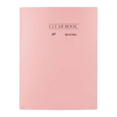 Imagem de Pasta plastica Catálogo 20 Folhas A4 Clearbook Pastel YES, ROSA
