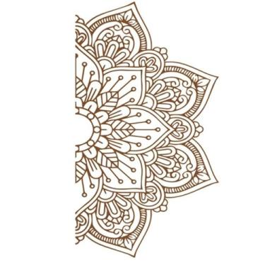 Imagem de Adesivo de parede criativo meia flor adesivo de estúdio de ioga sala de aula decoração de porta de vidro descascar e colar decalques de parede adesivos de parede e murais