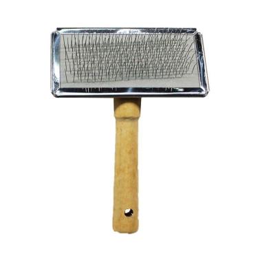 Imagem de Rasqueadeira Para Cães e Gatos Cabo de Madeira Savana Pet Nº4