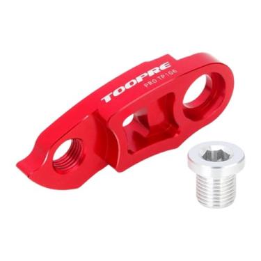 Imagem de Aymzbd Kit de Extensão de Suporte Traseiro de Bicicleta com Parafusos para Volante de 34T-52T, Peça de Modificação de Extensão de Bicicleta, Vermelho, Tamanho real