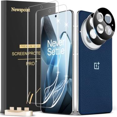 Imagem de Pacote com 2 + 2 protetores de tela para OnePlus 13, [compatível com capas] [sem bolhas] [adequado para impressão digital] Película flexível e protetor de lente de câmera para OnePlus 13 5G (6,8