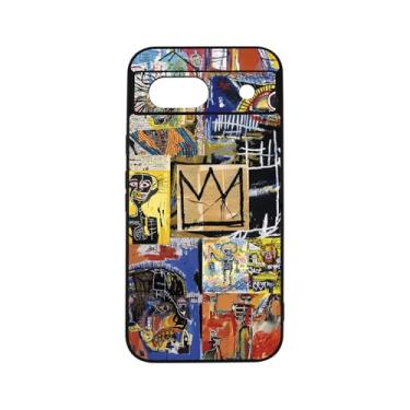 Imagem de qizjio Capa de telefone Basquiat à prova de choque com arte protetora para Google Pixel 8A