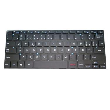 Imagem de Teclado para notebook para Multilaser Ultra ETPC082 UB320 Brasil BR Preto com tecla NETFLIX