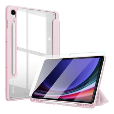 Imagem de Capa Acrílico + Película Tab Samsung S9 FE 10.9 X510 - Rosa Claro
