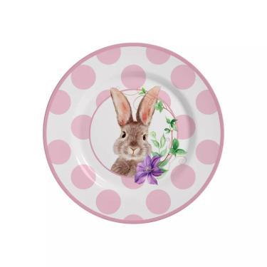Imagem de Conjunto 6 Pratos Sobremesa Coelha Amy Pascoa Alleanza