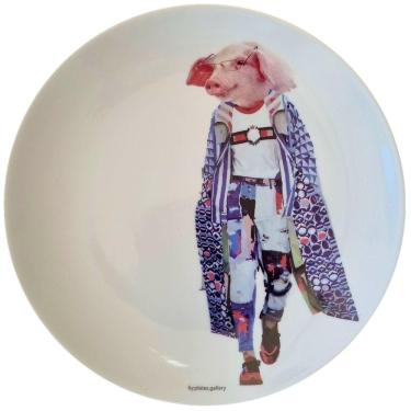 Imagem de Prato De Porcelana Fashion Arthur - 24 Cm