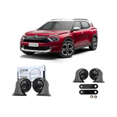 Imagem de BUZINA AUTOMOTIVA CARACOL (PAR) GRAVE/AGUDO PARA AIRCROSS 2010 > 2019 - TIGER AUTO