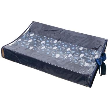 Imagem de Trocador Anatômico De Cômoda Para Bebê Estrela E Lua Marinho