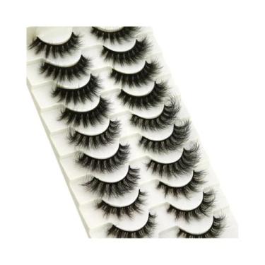 Imagem de Cílios Postiços Dramáticos E Volumosos 5D Híbridos De Visom - 10 Pares