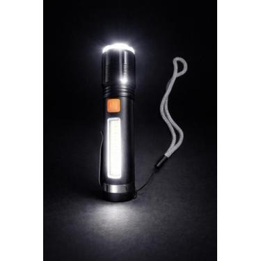 Imagem de Lanterna Tática Led Recarregável USB 6w Alcance 500m 1500LM Bivolt - B