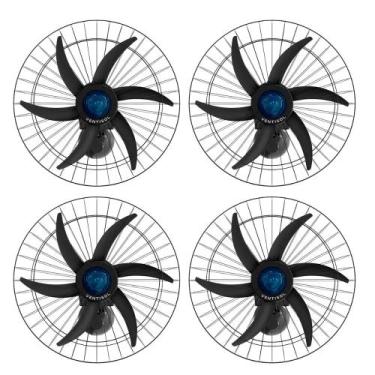 Imagem de Kit 4 Ventiladores Osc Parede 60cm 230w Falcon Ventisol - Bivolt, VENT