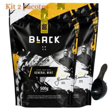 Imagem de Kit Com 2 Erva Mate Tereré 500g Black Erva Chá de Qualidade Premium Er