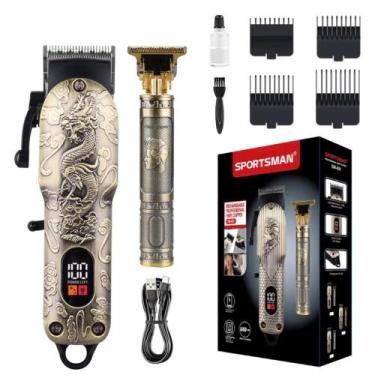 Imagem de Maquina Aparador Cortador De Cabelo Barba e Pelos Profissional Origina