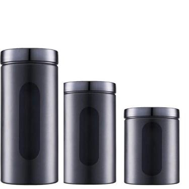 Imagem de Pote Hermético Conjunto De Porta Condimento Com Visor 3 Uni