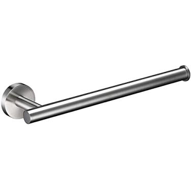 Imagem de Pistola de aço inoxidável cinza preto polido cromo escovado ouro gancho gancho barra de toalha suporte de papel acessórios de banheiro, toalheiro escovado