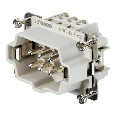 Imagem de Tomada Multipolar Macho 6 Polos 16a Hdc He 6 Ms Ref. 1200000000 - Weidmuller