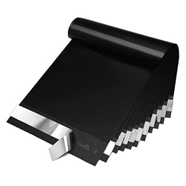 Imagem de Envelopes de poliéster preto Fuxury 6x9 200 peças