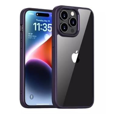 Imagem de Capa Capinha Premium + Pelicula Hydrogel Para Iphone 15, 15 Plus, 15 Pro, 15 Pro Max (iphone 15 pro, purple)
