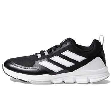 Imagem de adidas Tênis de beisebol masculino Speed Trainer 5, Núcleo preto/branco/prata metálico, 8.5