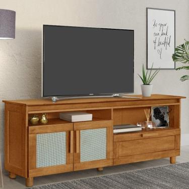 Imagem de Rack para TV até 65 Polegadas 2 Portas 2 Nichos Retrô Atraente Móveis Imbuia