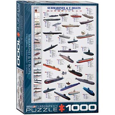 Imagem de Eurographics - Puzzle de Submarinos e U-Boats, 1000 Peças, Papelão, Clássico, Quebra-Cabeça, Adulto, Intermediário, 19.25 x 26.5 cm