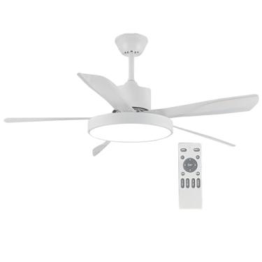 Imagem de Ventiladores De Teto Modernos Com Luzes, Motor DC Silencioso De 6 Velocidades, Ventilador De Teto De 3 Lâminas, Ventilador De Teto Com Controle Remoto Para Quarto De Pátio (Color : Style 3, Size : 4