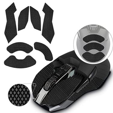 Imagem de TALONGAMES Fita adesiva para mouse gamer Logitech G900 / G903, preta, antiderrapante, absorção de suor na palma da mão, fácil de aplicar