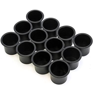 Imagem de Red Hound Auto 12 porta-copos de plástico com inserção embutida universal para barco, trailer, carro, caminhão, sofá, mesa de jogos, pontão marinho, motorhome camper