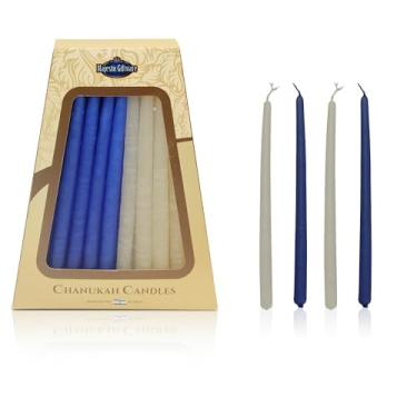 Imagem de Majestic Giftware Vela, 15 cm, azul/branco