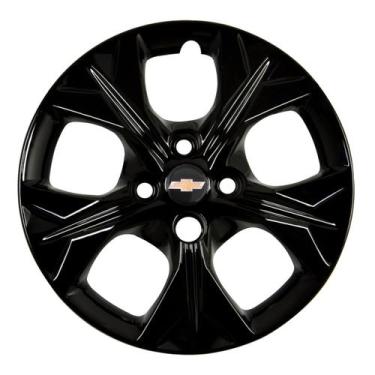 Imagem de Calota Esportiva 378CB Cubo Baixo Aro 14 Preto Onix Prisma - Garagem O