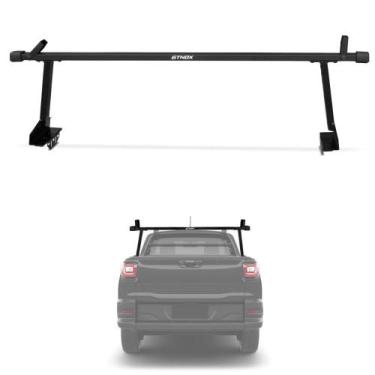 Imagem de Rack Alto Caçamba Goleira 1,60Mts Universal Aço Carbono Preto - Gtnox