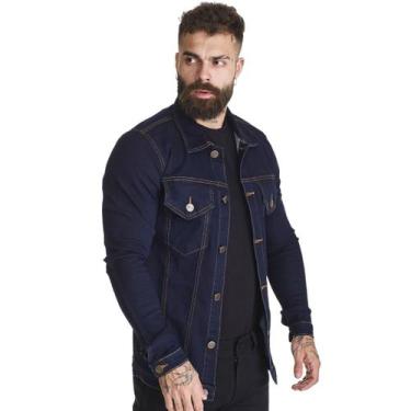 Imagem de Jaqueta Jeans Masculina HNO Azul Escuro - HNO Jeans, G