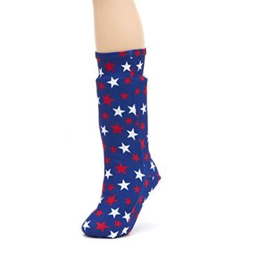 Imagem de CastCoverz! Capa moderna para perna fundida – Orgulho dos EUA – Short pequeno – abaixo do joelho – protetora, decorativa e lavável – Feito nos EUA