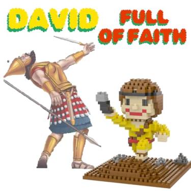 Imagem de Multi-Blocks Jesus Series-David, The Man Full of Faith Mini Figurine, Bible Story, Collectable Building Set for Aged 14+, Great Gift for Teenagers and Adults(285Pieces/8x8x8.6cm)