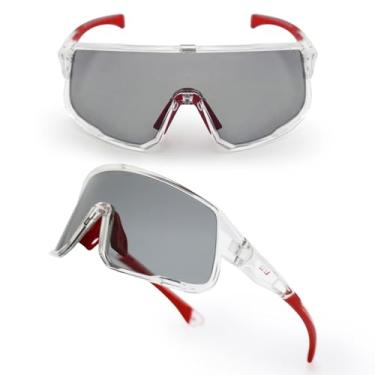 Imagem de GY Óculos de tiro de segurança para homens/mulheres, óculos táticos de ciclismo airsoft caça com capa/ANSI Z87.1 (armação transparente (lente cinza))