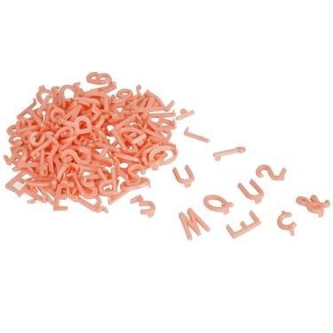 Imagem de Letras de feltro – 294 peças, letras rosa para quadros de cartas com números e símbolos, quadro de mensagens de 1,9 cm para quadro de feltro