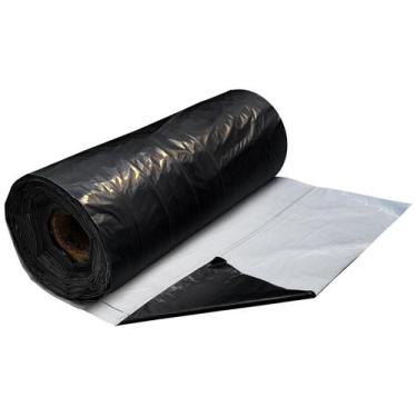 Imagem de Lona Silagem Preta e Branca 8mx72m Cobertura Dupla Face Silo Grão e Fo