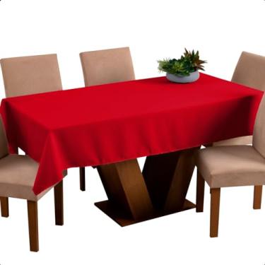 Imagem de Toalha de Mesa para 10 Lugares Retangular 3,00x1,40m Oxford (Vermelho)
