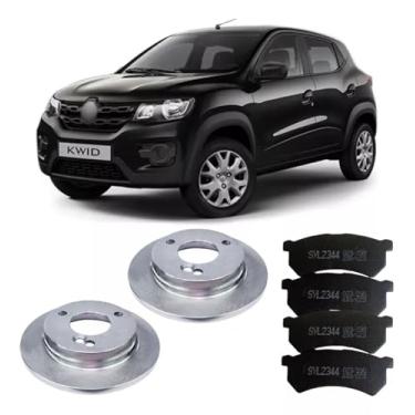 Imagem de KIT DISCO FREIO SOLIDO E PASTILHA FREIO DIANTEIRA KWID 1.0 2018/...