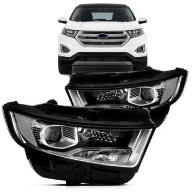 Imagem de Par farol edge 2016 a 2017 eletrico com motor com projetor - TYC