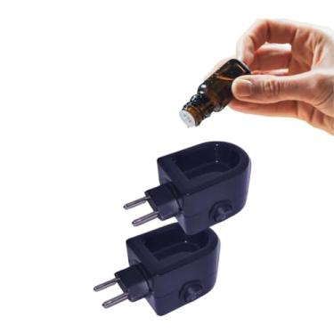 Imagem de Kit 2x Difusor Aromatizador Elétrico Plástico Preto 30ml Difusor de Óleos Essencias Tipo Via Aroma