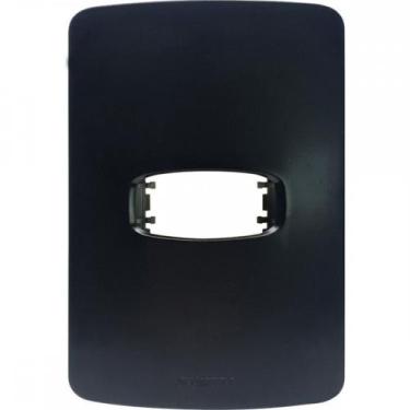 Imagem de Placa Alumbra Gracia 4X2 Preta (1 Modulo) 85691