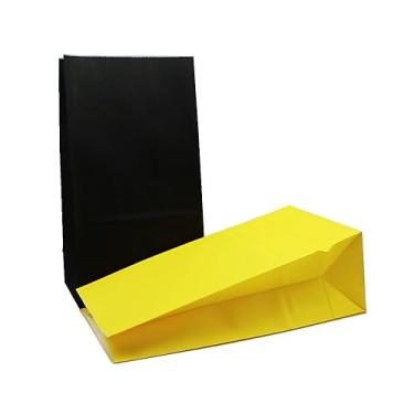 Imagem de EMAAN 24 Pack Party Favor Bags 5.1 X 3.1 X 9.4 Inch Yellow and Black Small Gift Bags Party Goody Bags for Birthday Graduation Baby Shower Bee Party Supplies (Yellow Black)