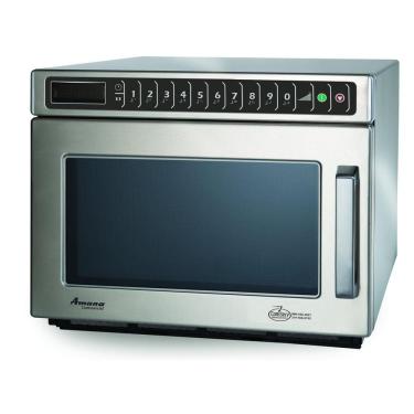 Imagem de Forno Micro-ondas Comercial Amana HDC182 Compacto de Alta Resistência, 1800W, Aço Inoxidável