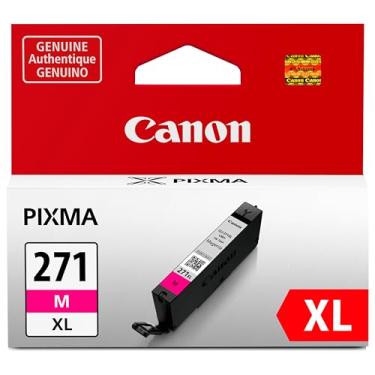 Imagem de Canon Tanque de tinta magenta genuíno CLI-271XL, compatível com impressoras MG6820, MG6821, MG6822, MG5720, MG5721, MG5722, MG7720, TS5020, TS6020, TS8020 e TS9020 (opcional)