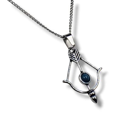 Imagem de Colar Gargantilha feminina 45 cm com Pingente Flecha com Pedra em Aço inoxidável (Verde)