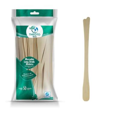 Imagem de Espátula de ayre abaixador de lingua espatula de madeira 50 uni - THEO