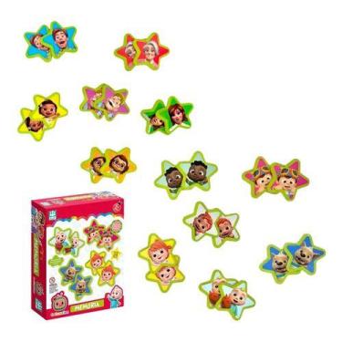 Imagem de Jogo Da Memória Cocomelon 24 Peças Madeira Nig - NIG Brinquedos