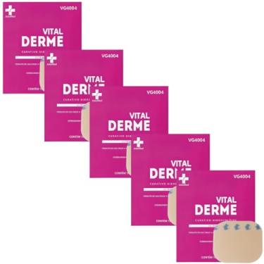 Imagem de Curativo Hidrocoloide Extrafino Vitalderme 10cmx10cm | Kit com 5 Unidades